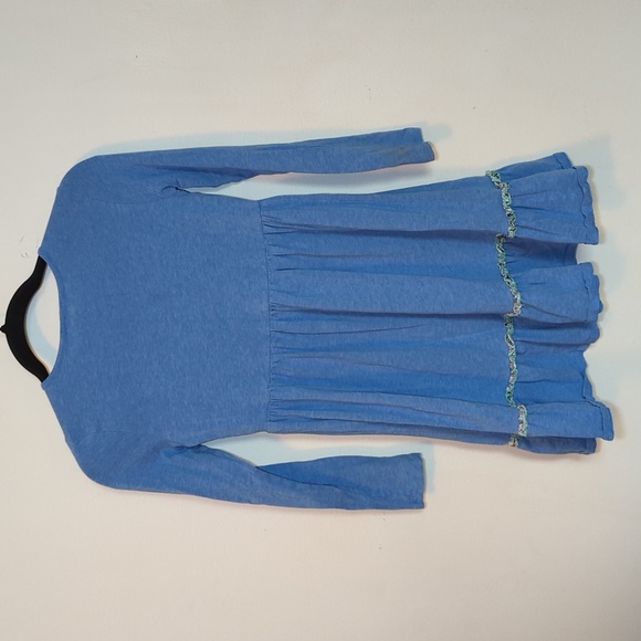 Matilda Jane Caitlin Lap Dress Blue Cotton Jersey Knit Summer Twee 10 - Picture 4 of 4